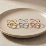 Infinity Style Gold Ring 14K Solid Gold Meaningful Jewelry Gift