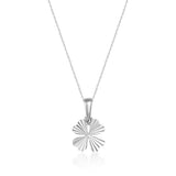 Minimal Four Leaf Gold Clover Necklace 14K Solid Gold Lucky Jewelry