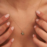 14K Solid Gold Diamond Cut Heart Pendant, Minimal Love Jewelry Gift