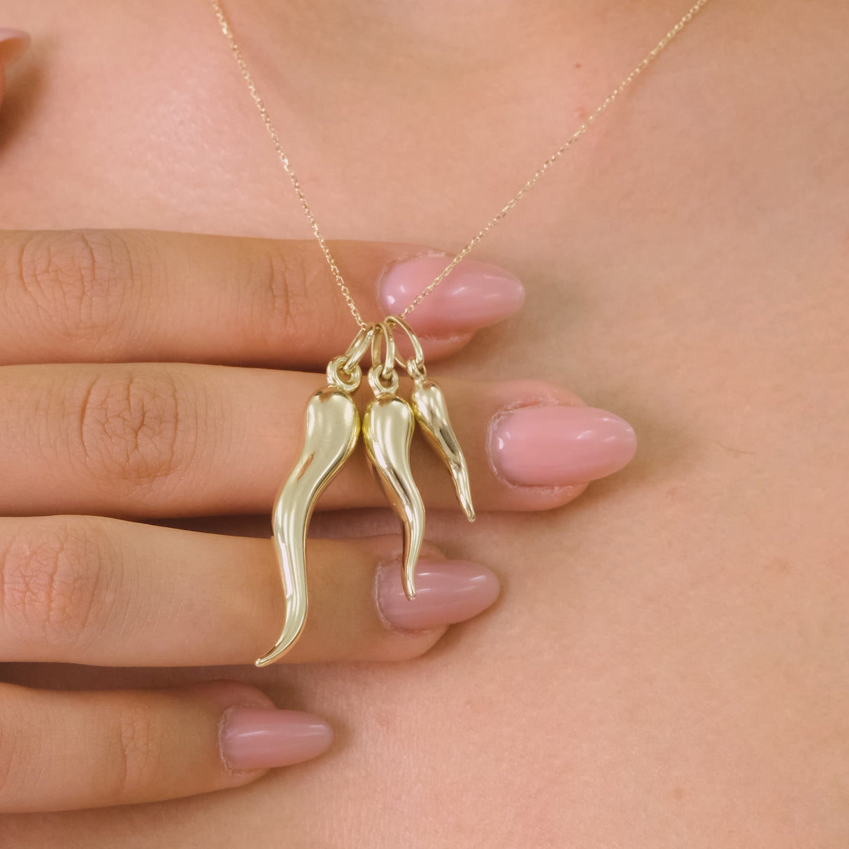 Italian Horn Pepper Necklace